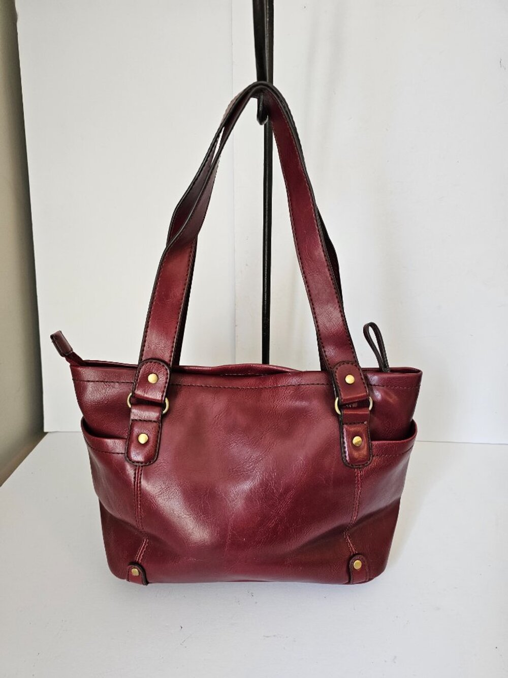 Relic Bag Red Faux Leather Casual Classic Shoulder - Picture 3 of 11